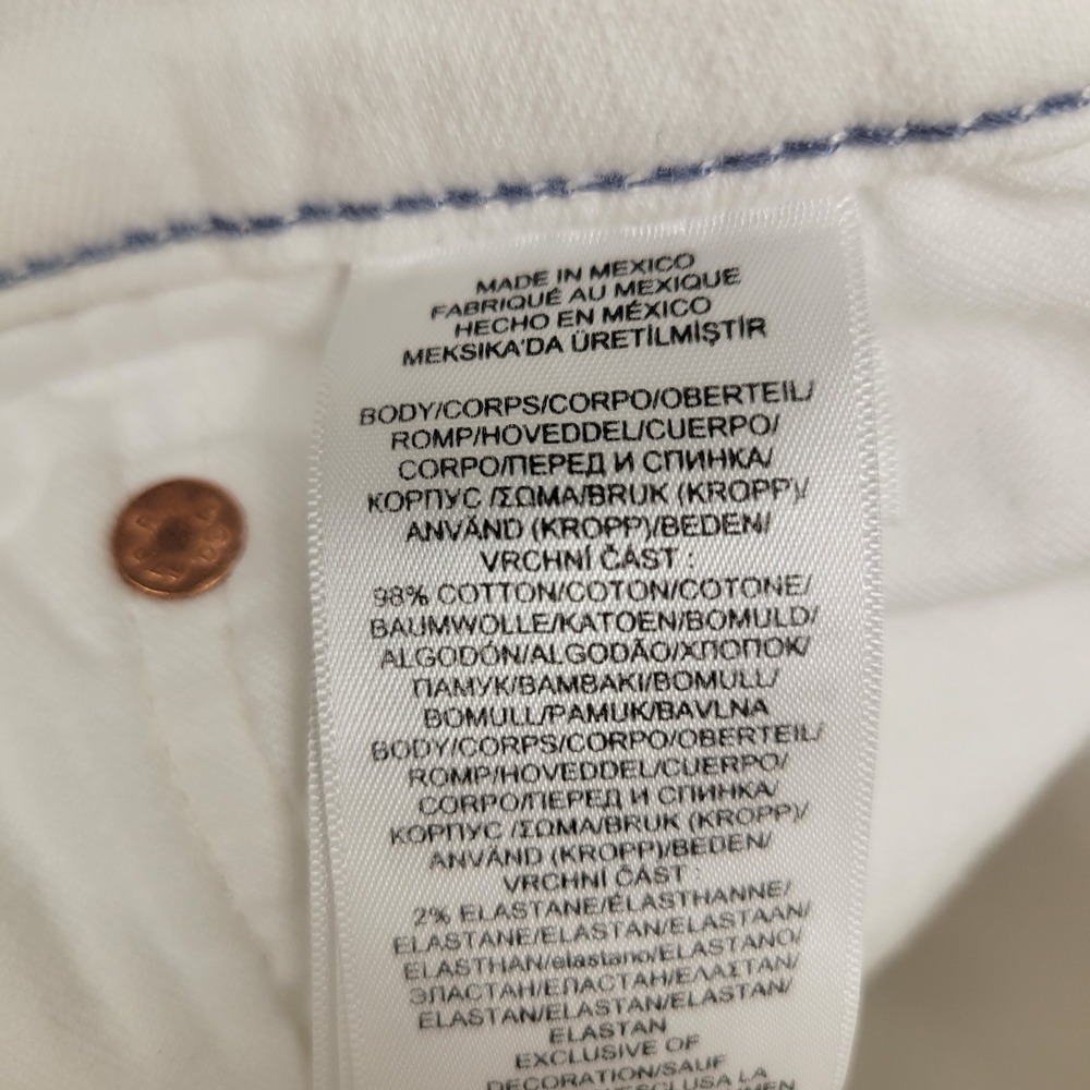 Polo Ralph Lauren The Hampton Relaxed Straight White Stretch Jeans Men's 42x30 - Picture 5 of 13